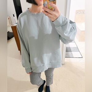 Aritzia Oversized blue sweatshirt